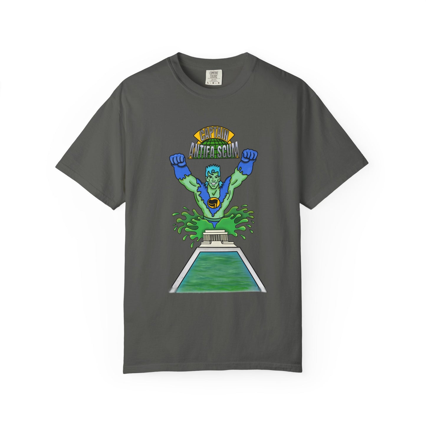 Captain Antifa Scum Reflecting Pool Algae Shirt