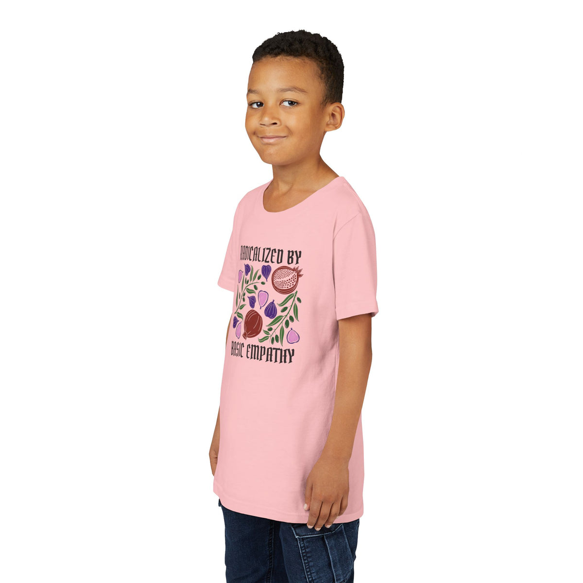 Youth Radicalized by Basic Empathy Floral Graphic T-Shirt