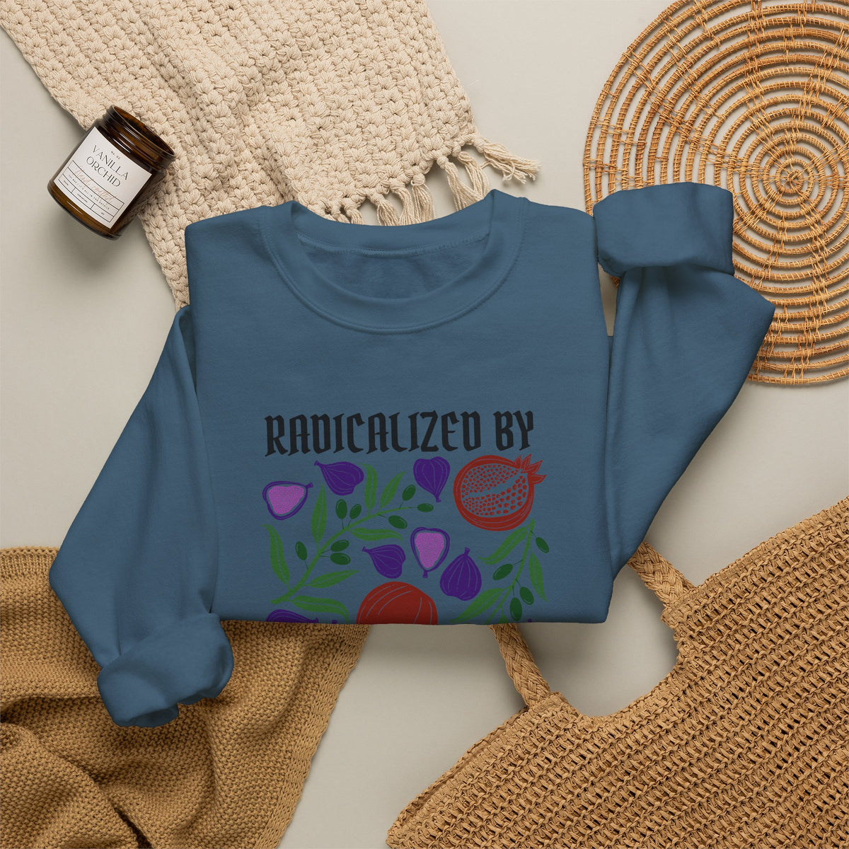Radicalized by Basic Empathy Floral Sweatshirt