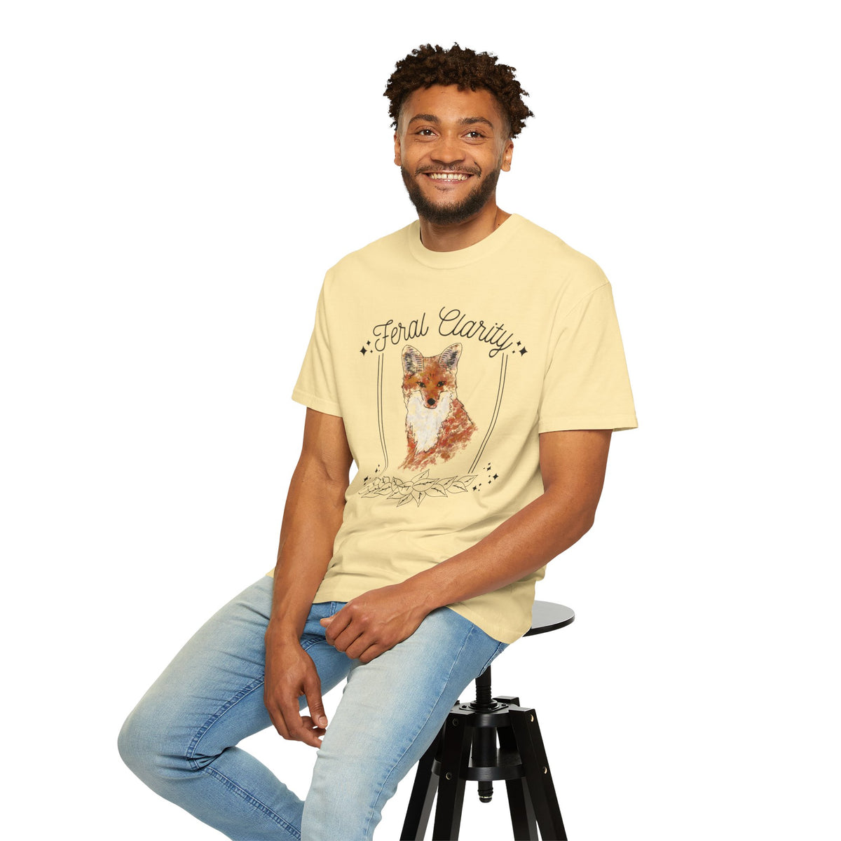 Feral Clarity Fox Graphic T-Shirt
