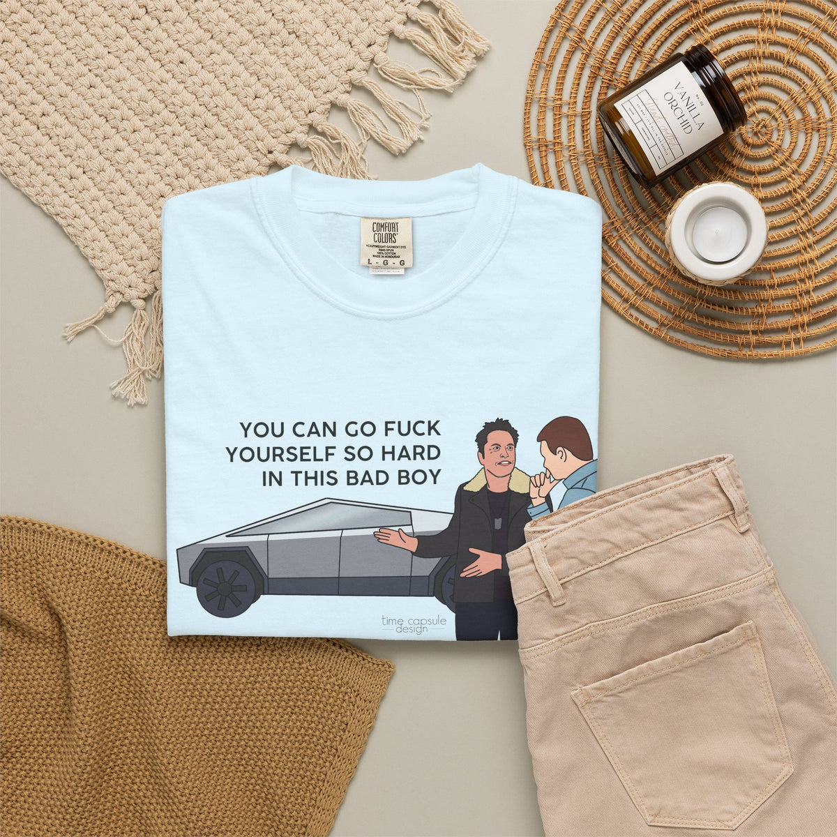 Elon Musk Cybertruck Tesla You Can Go Fuck Yourself So Hard in This Bad Boy T-Shirt