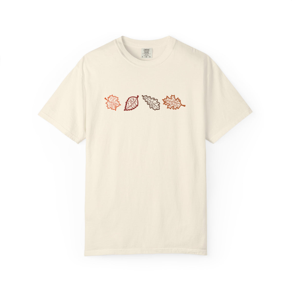Autumn Leaves T-Shirt FDT Minimal Fall Foliage Graphic Tee