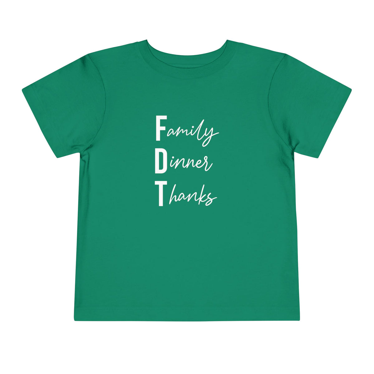 Toddler “Family Dinner Thanks” Thanksgiving T-Shirt FDT baby