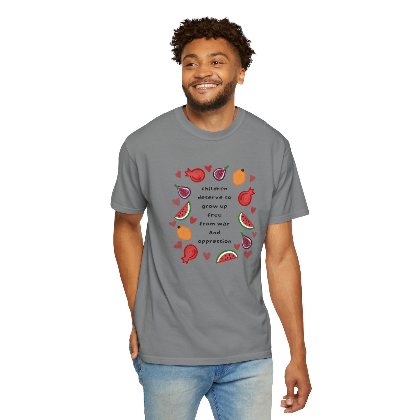 Children Deserve to Grow Up Tee Anti War Peace & Freedom Statement T-Shirt