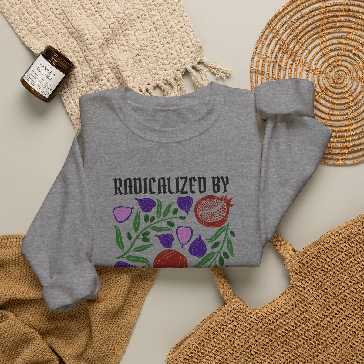 Radicalized by Basic Empathy Floral Sweatshirt