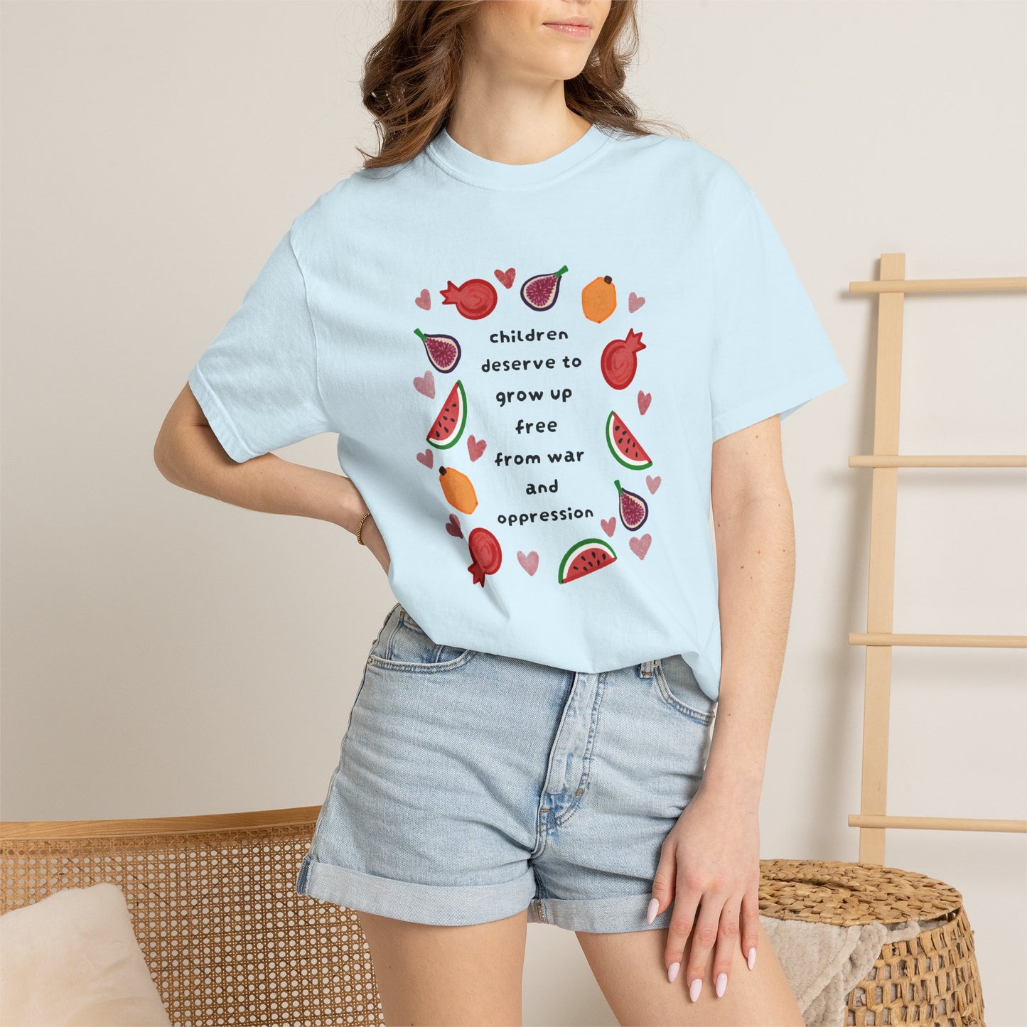 Children Deserve to Grow Up Tee Anti War Peace & Freedom Statement T-Shirt