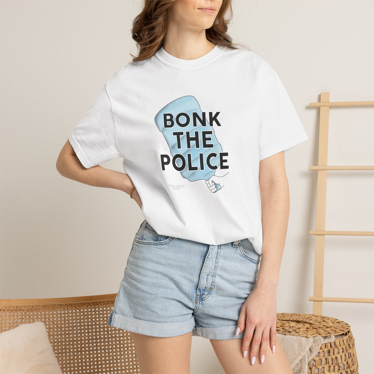 Graphic T-Shirt "Bonk the Police" Funny Meme Tee