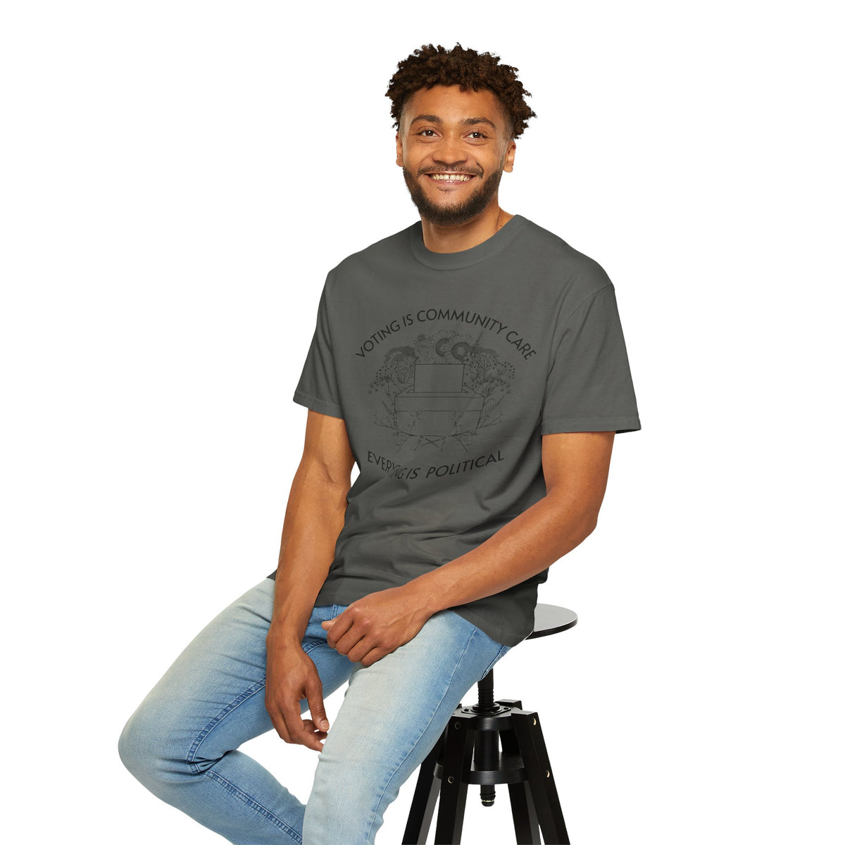 Voting Is Community Care T-Shirt Everything Is Political Vote Graphic Tee