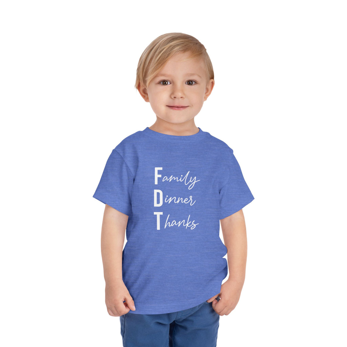 Toddler “Family Dinner Thanks” Thanksgiving T-Shirt FDT baby