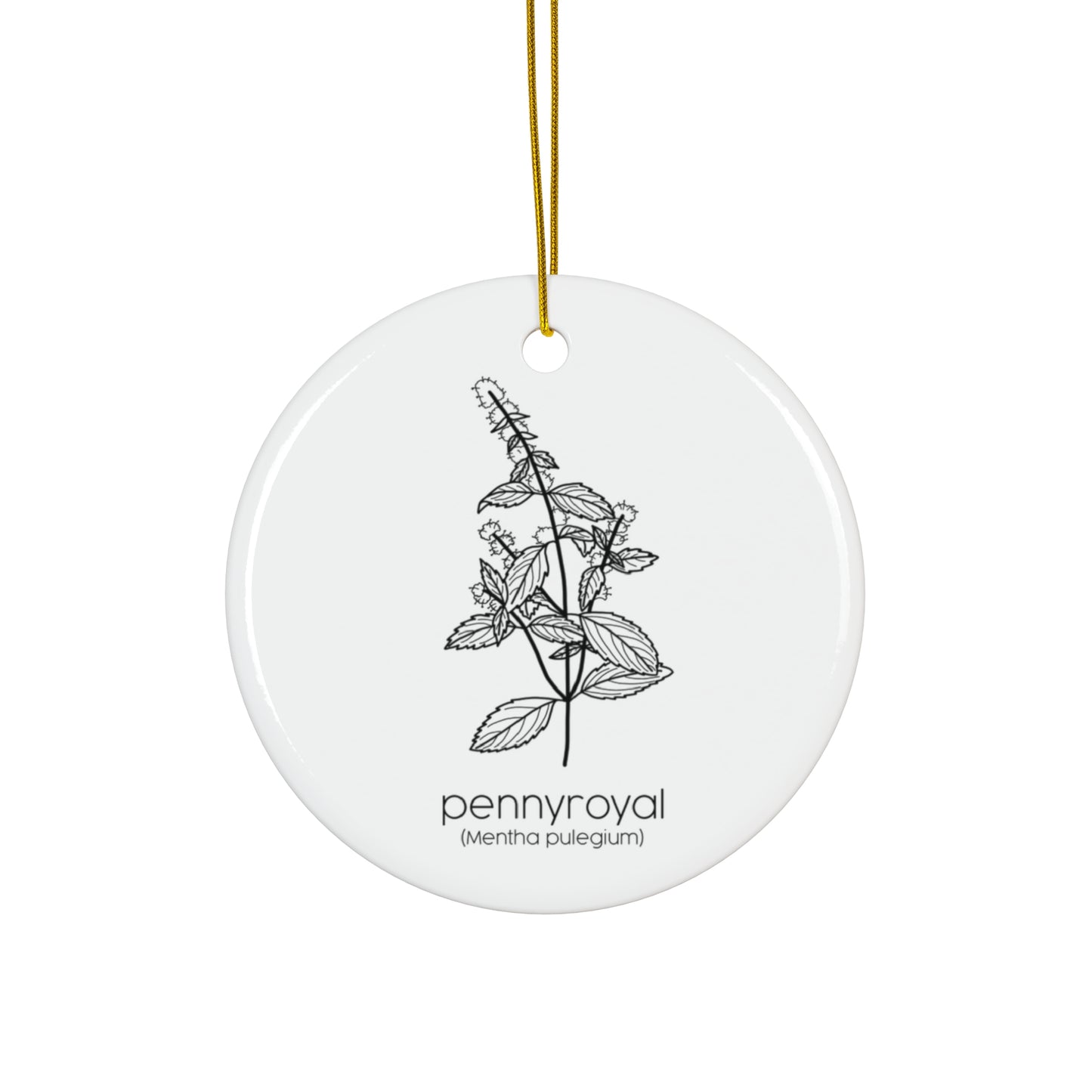 Pennyroyal Ceramic Ornament