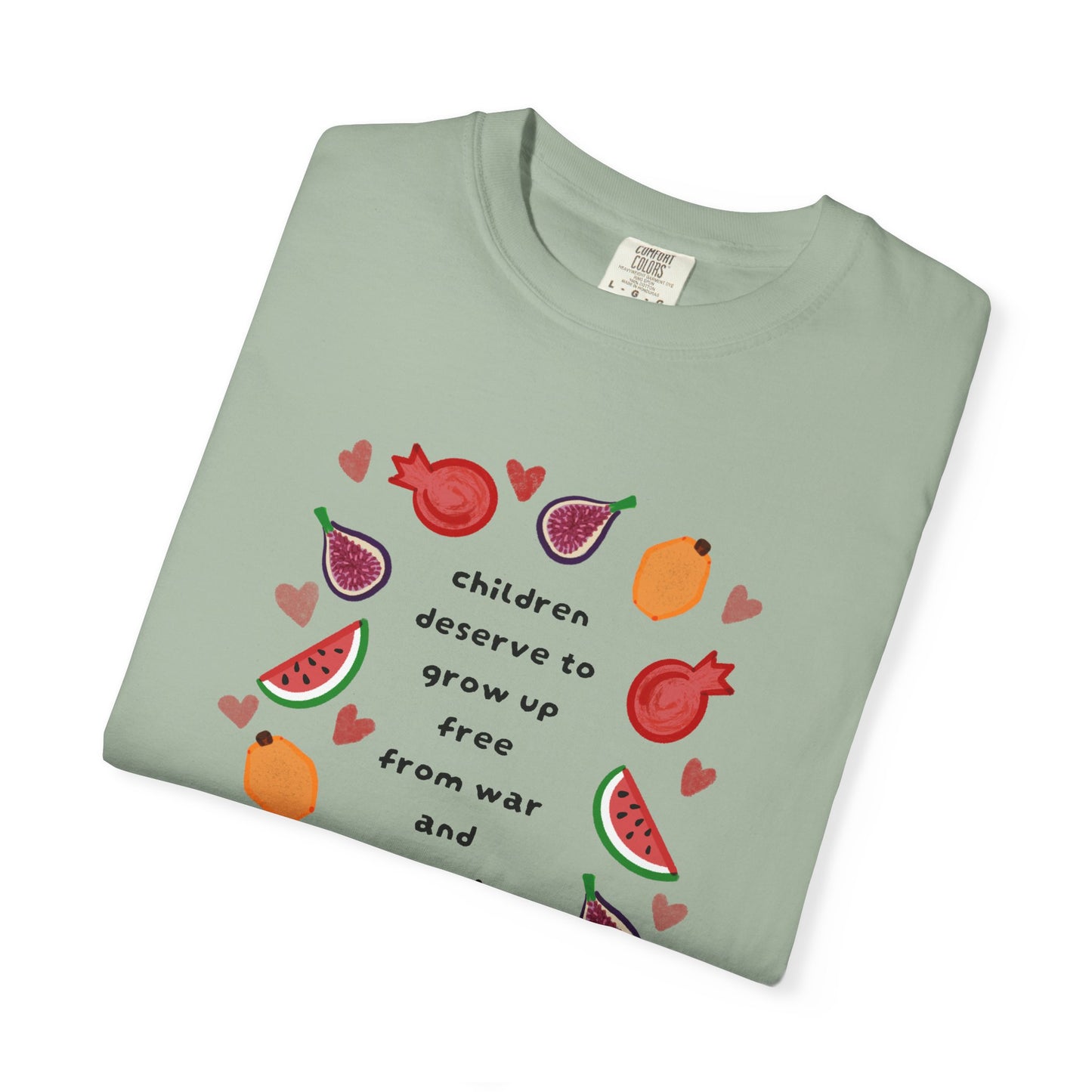 Children Deserve to Grow Up Tee Anti War Peace & Freedom Statement T-Shirt