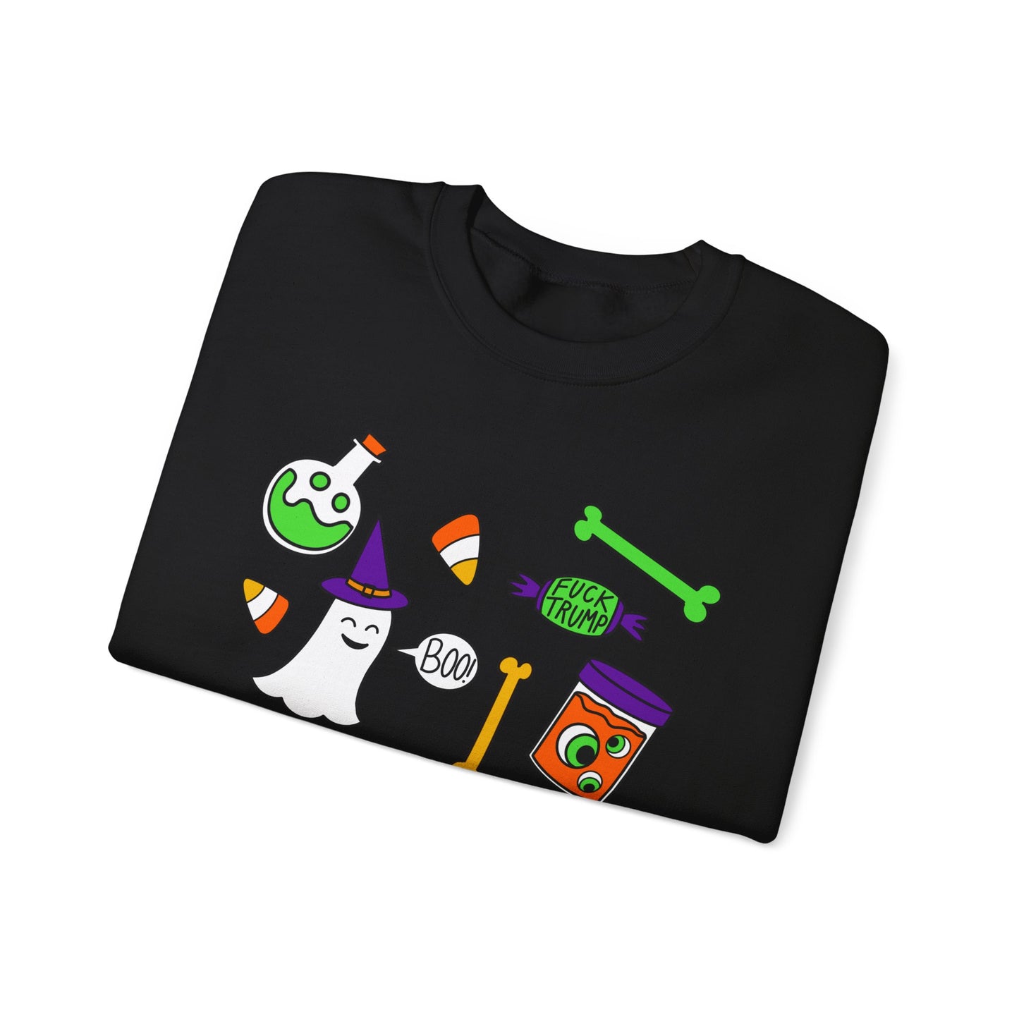 Halloween Candy Ghosts Crewneck Sweatshirt — Cute Spooky Graphic