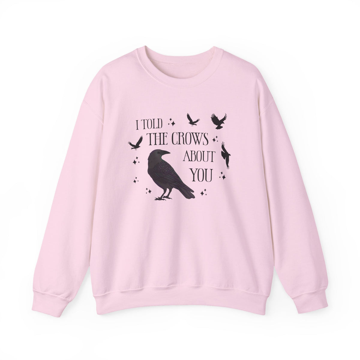 I Told the Crows About You Gothic Crow Sweatshirt Matriarchy