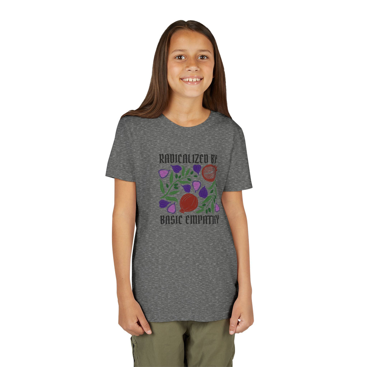 Youth Radicalized by Basic Empathy Floral Graphic T-Shirt
