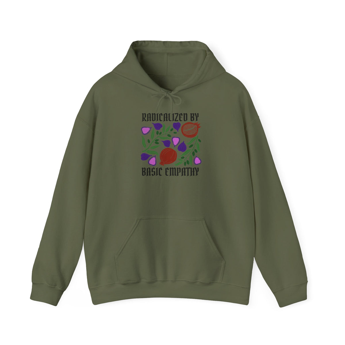 Radicalized by Basic Empathy Floral Hoodie