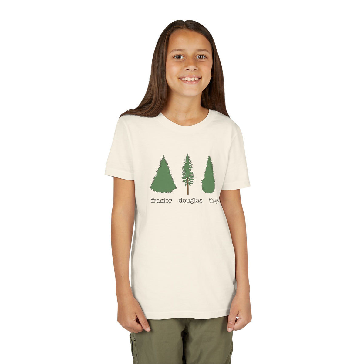 Youth Short Sleeve Tee – Fraser Douglas Thuja Tree Lover Shirt