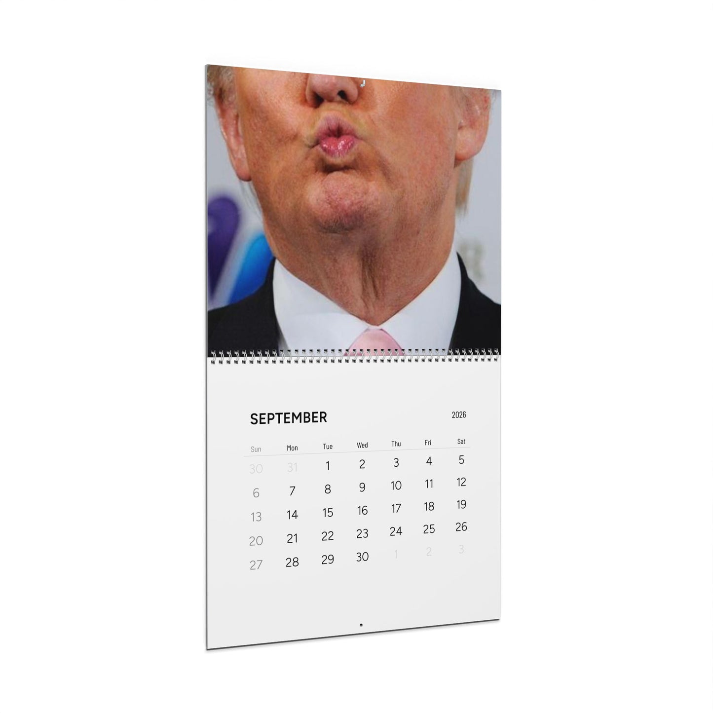 Neck-ussy Wall Calendar (2026) FDT Trump Neck Skin Unique Design, Political Gifts, Inspirational Decor, Monthly Planner, 2026 Calendar