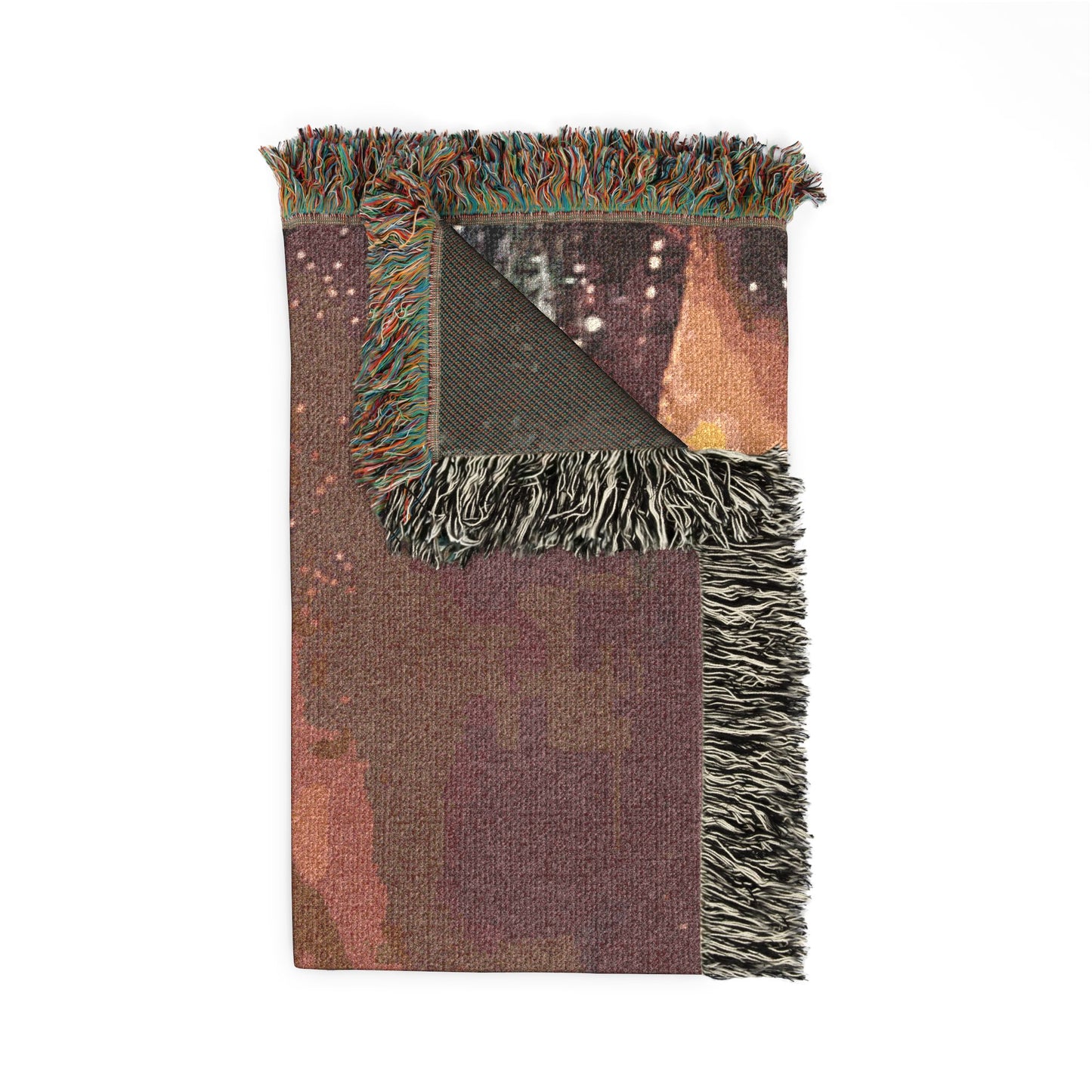 Warehouse Fire Woven Blanket | Bonfire Throw