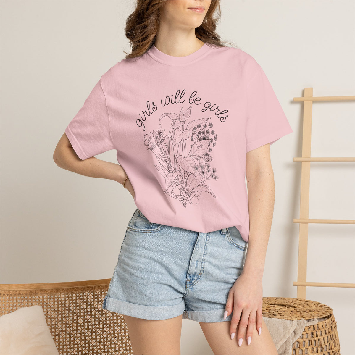 Girls Will Be Girls Floral T-Shirt