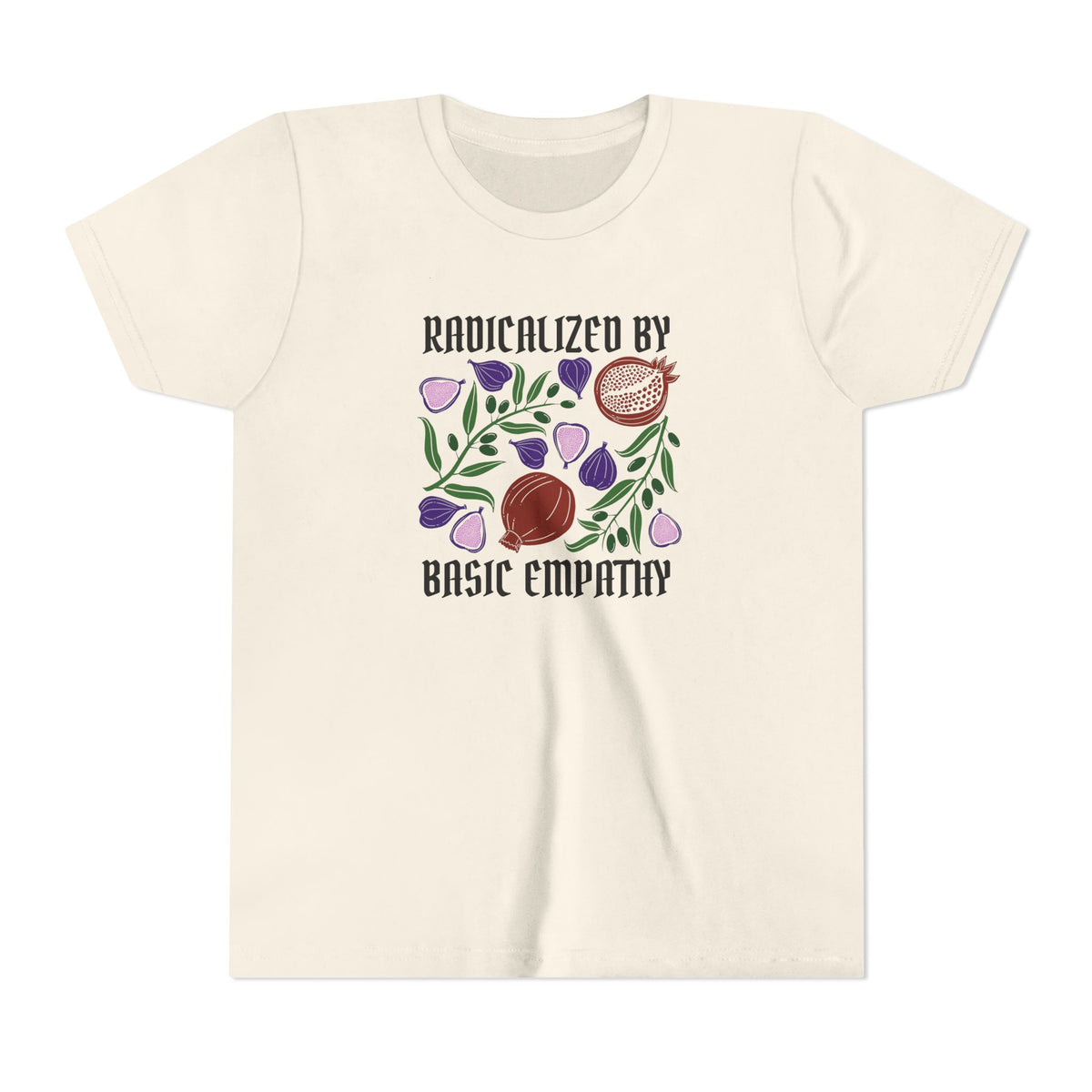 Youth Radicalized by Basic Empathy Floral Graphic T-Shirt