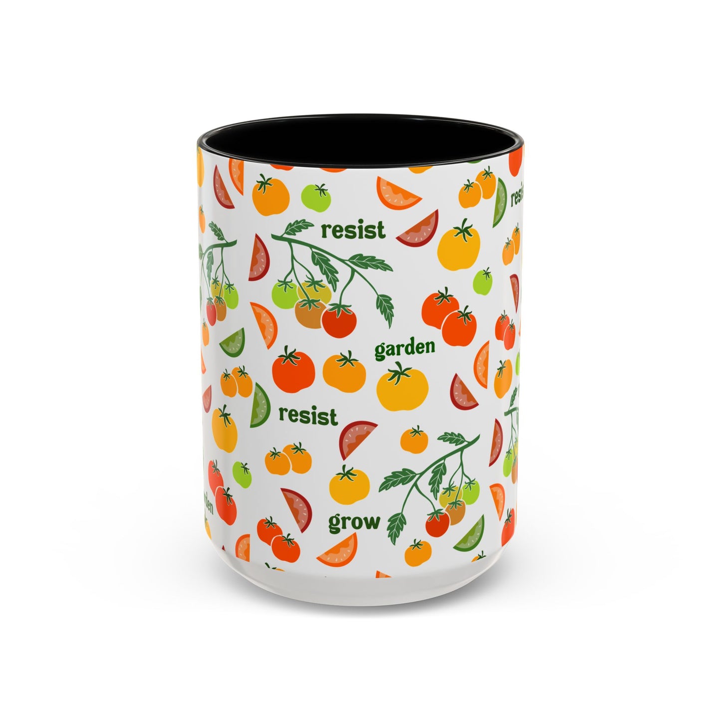 Resist Grow Garden tomatoes coffee mug | Accent Mug 11oz 15oz