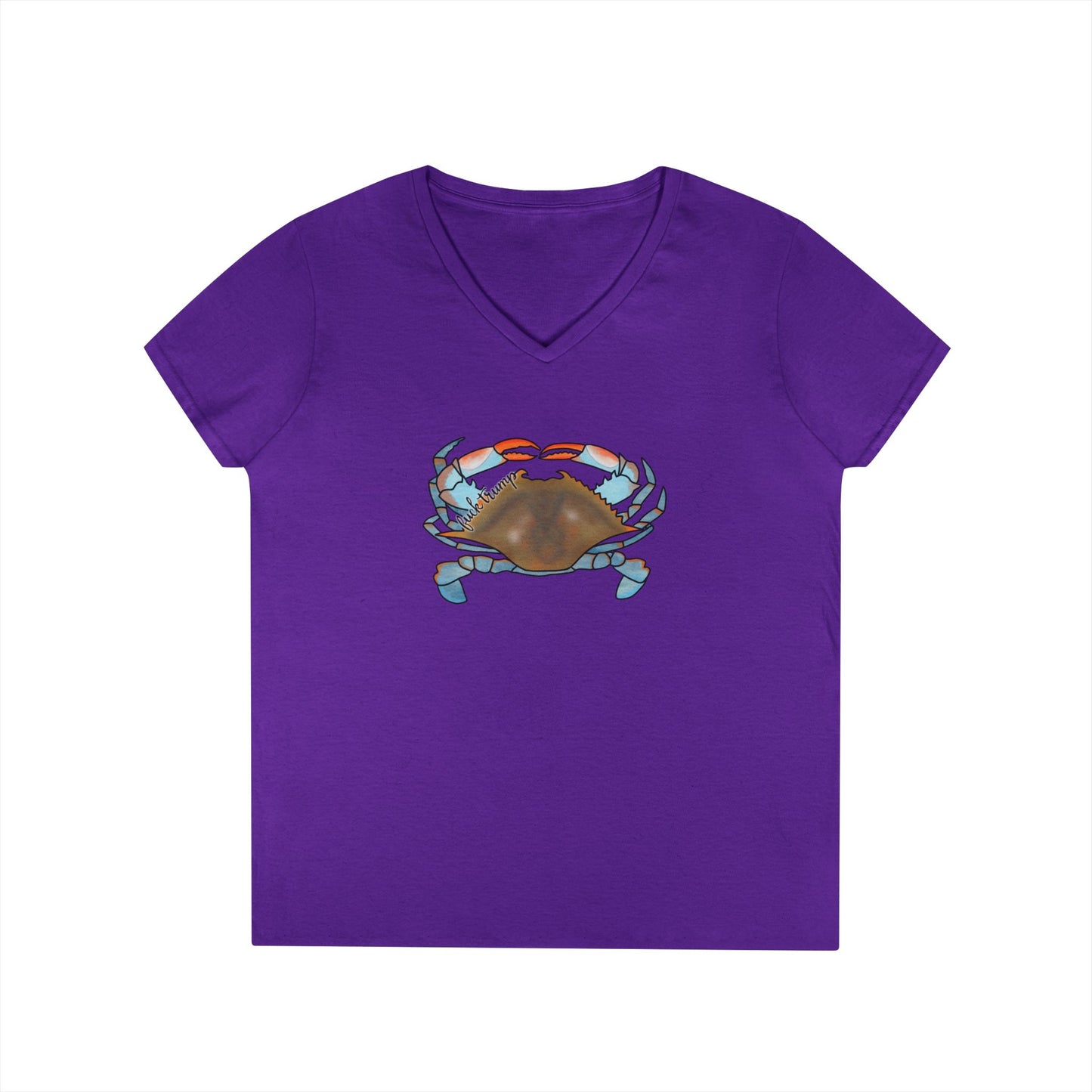 Blue Crab Illustration T-Shirt | Coastal Sea Life Tee FDT