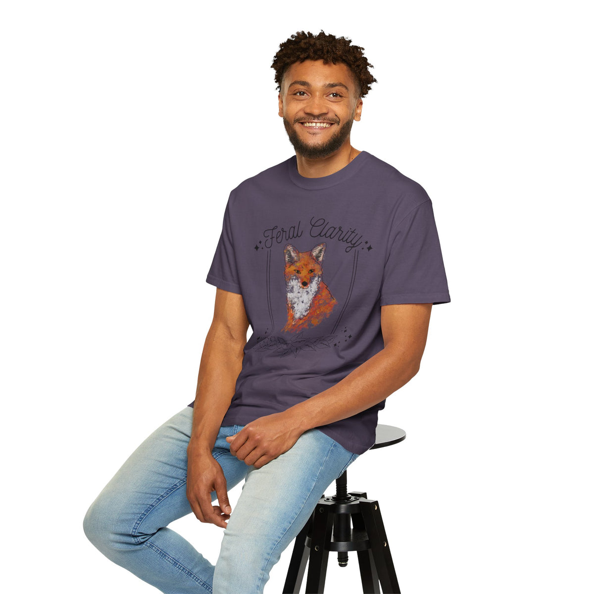 Feral Clarity Fox Graphic T-Shirt