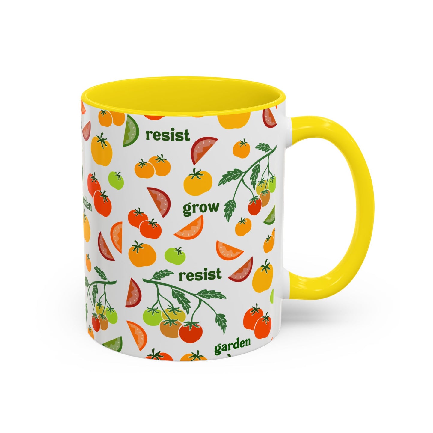 Resist Grow Garden tomatoes coffee mug | Accent Mug 11oz 15oz