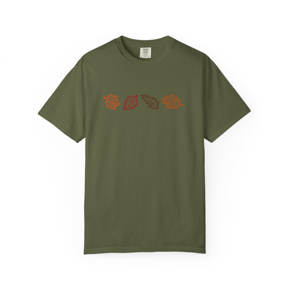 Autumn Leaves T-Shirt FDT Minimal Fall Foliage Graphic Tee
