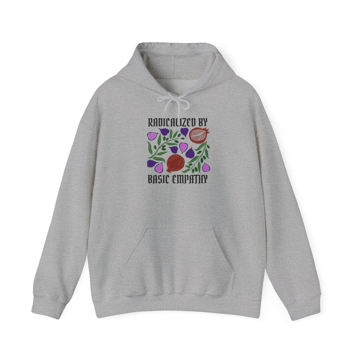 Radicalized by Basic Empathy Floral Hoodie