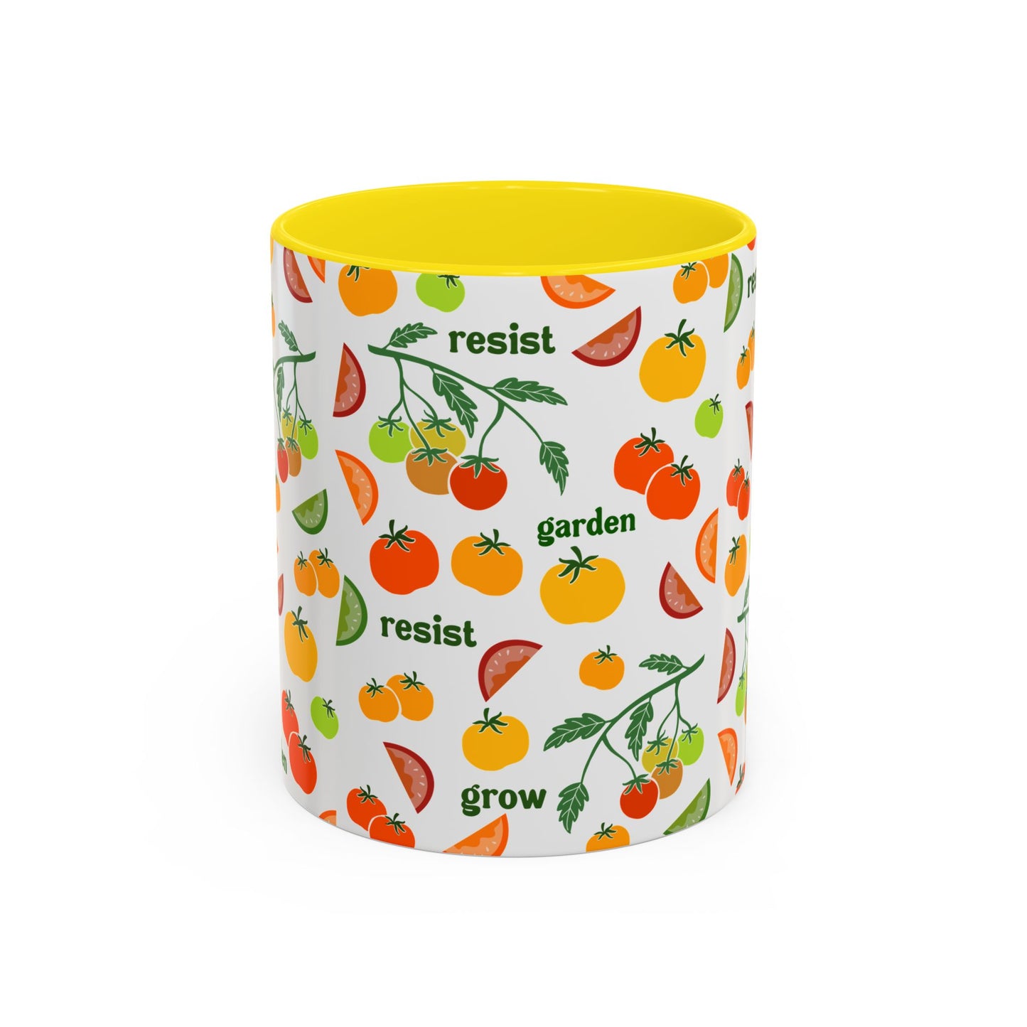 Resist Grow Garden tomatoes coffee mug | Accent Mug 11oz 15oz
