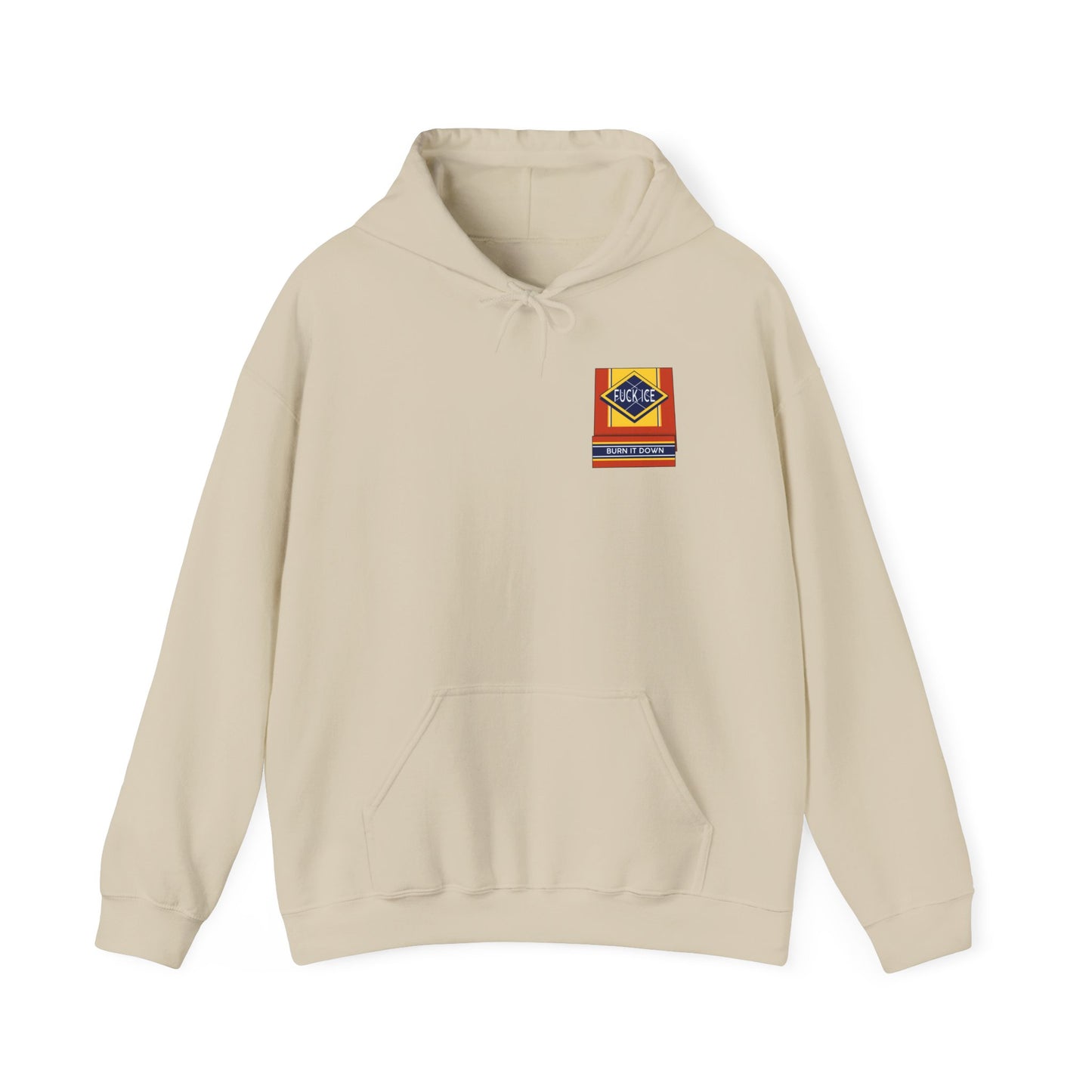 Matchbox Graphic Hoodie | Burn It Down Slogan