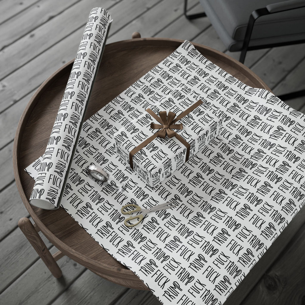 Slightly Subtle Farmhouse Text Wrapping Papers, Basketweave Pattern, Birthday, Christmas, Holiday Packaging, Rustic Design Paper Roll