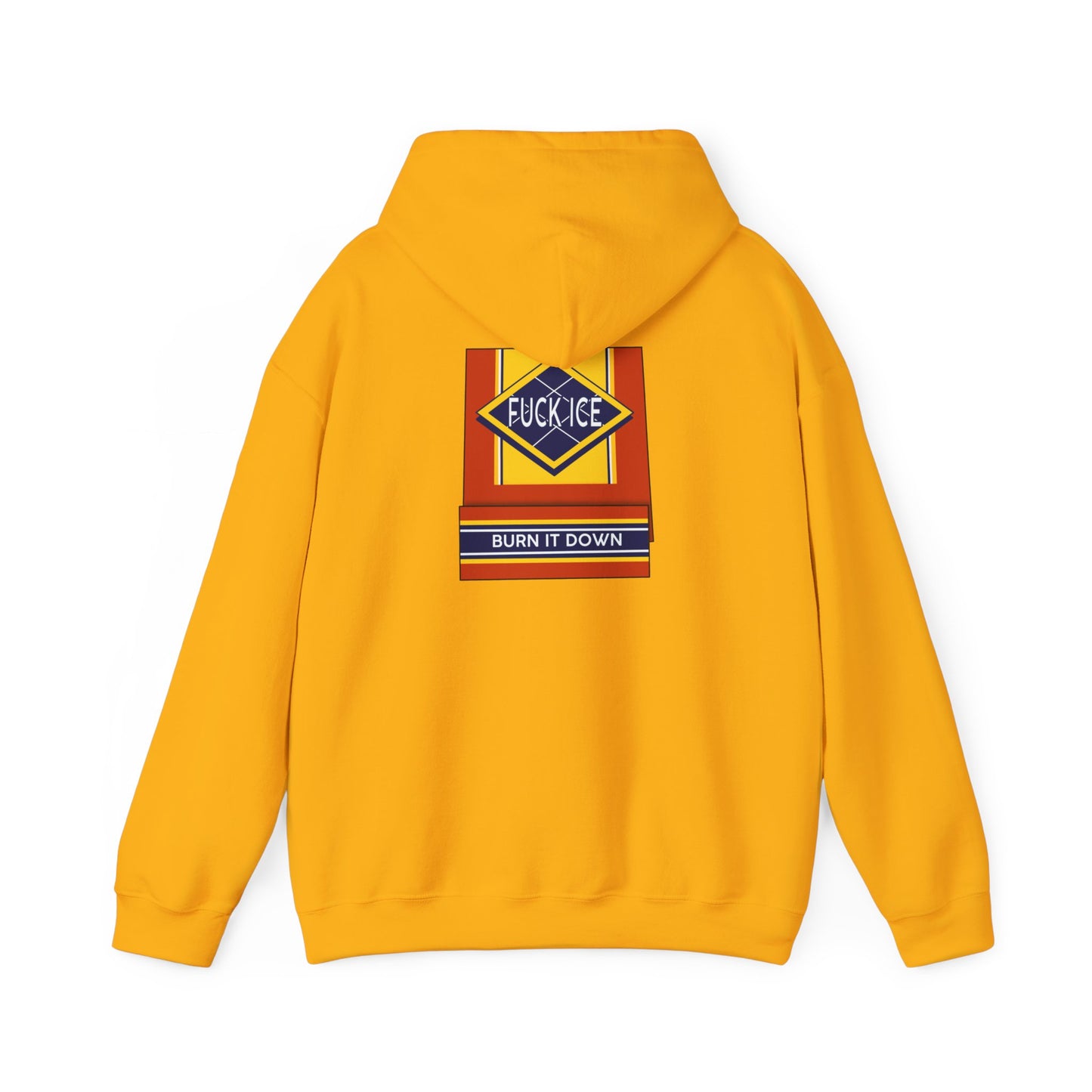 Matchbox Graphic Hoodie | Burn It Down Slogan