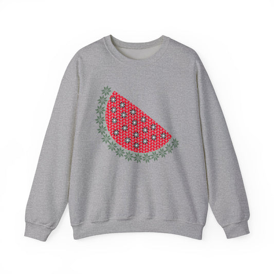 Watermelon Ugly Sweater Unisex Heavy Blend™ Crewneck Sweatshirt