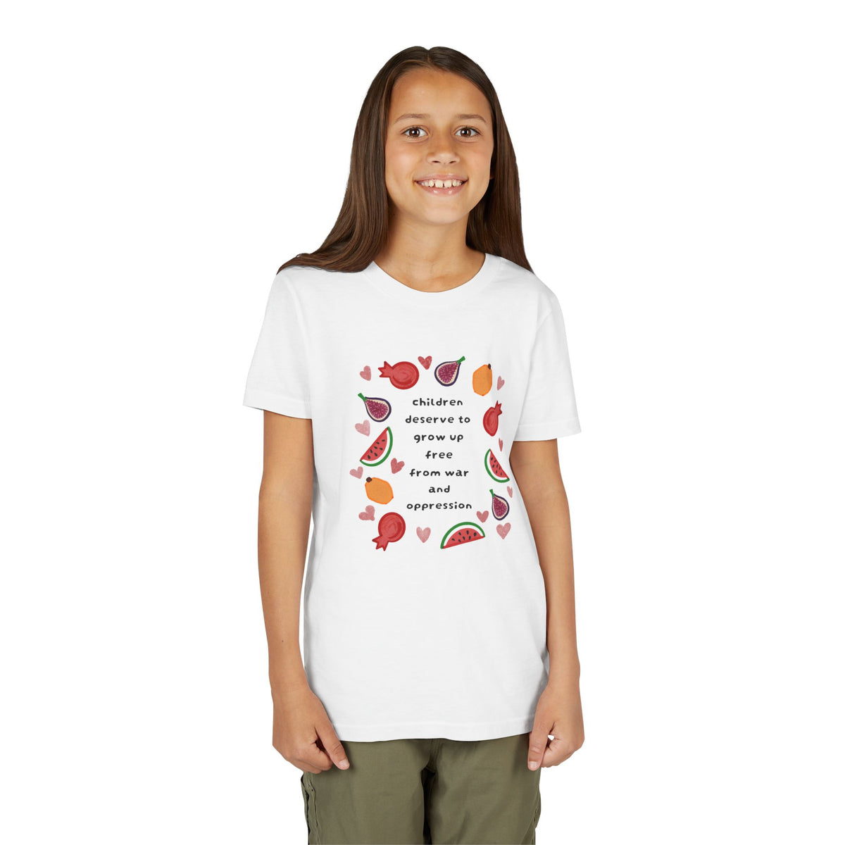 Children Deserve to Grow Up Free From War and Oppression Youth T-Shirt