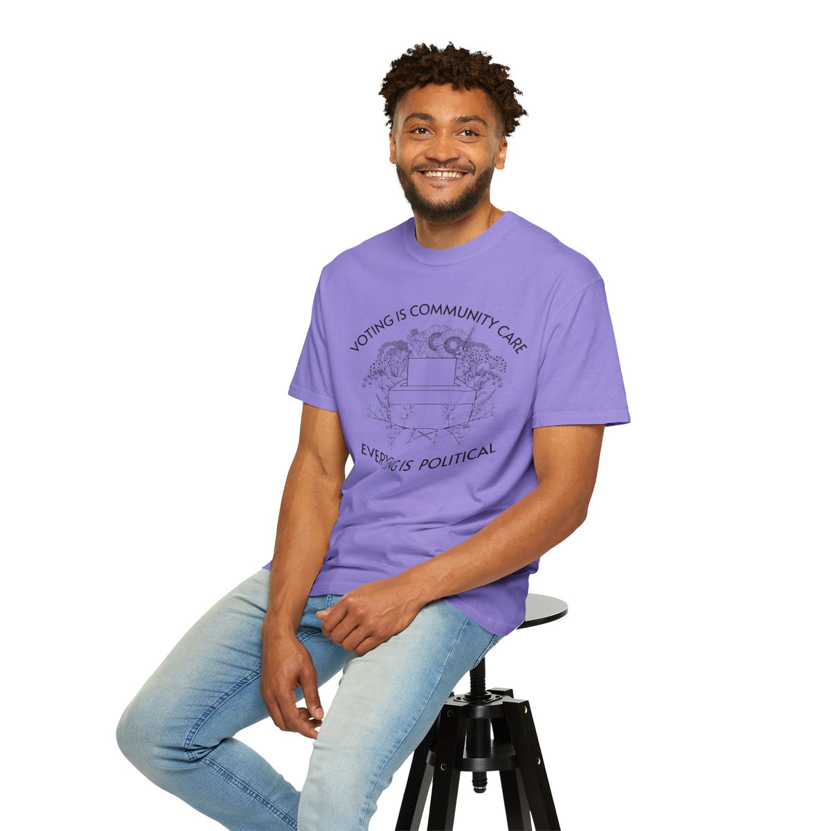Voting Is Community Care T-Shirt Everything Is Political Vote Graphic Tee