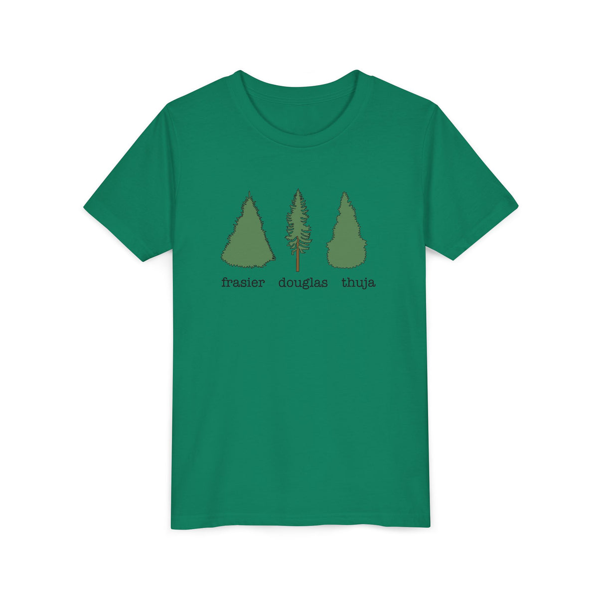Youth Short Sleeve Tee – Fraser Douglas Thuja Tree Lover Shirt