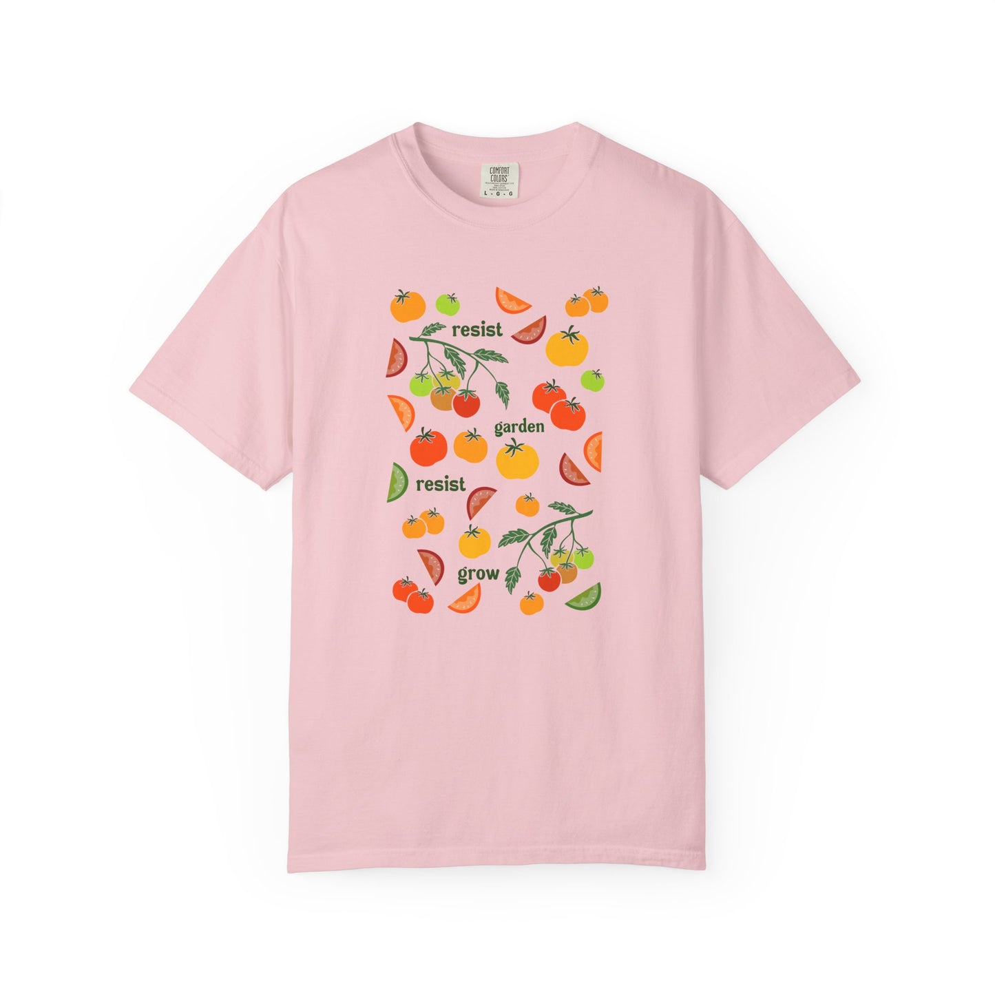 Resist Garden Grow T-shirt | Tomato Garden Illustration