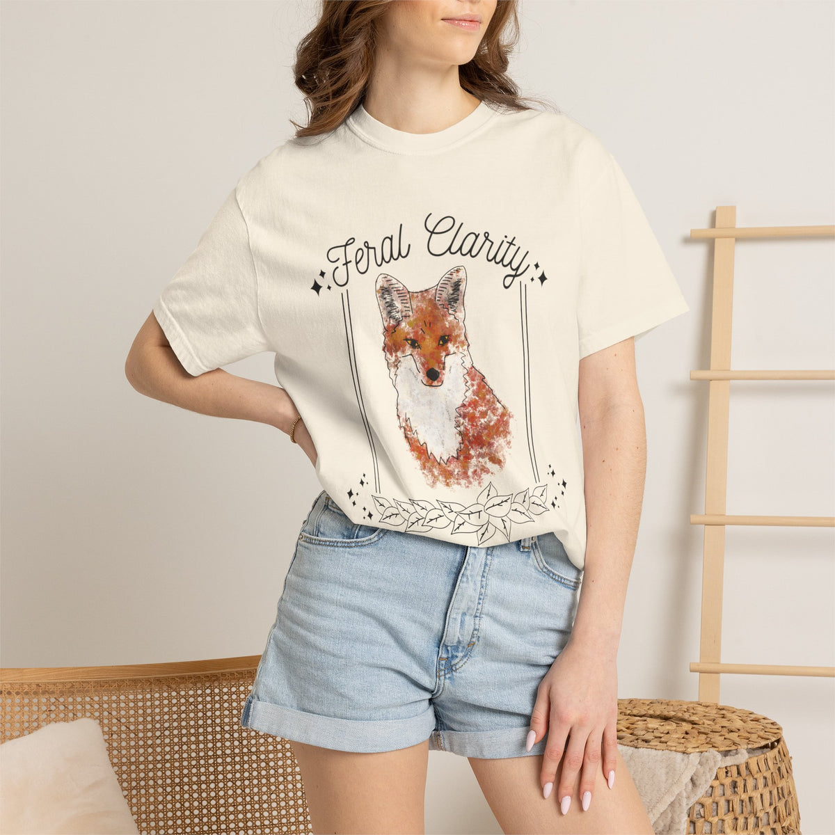 Feral Clarity Fox Graphic T-Shirt