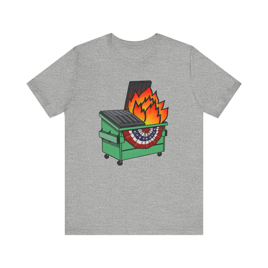American Dumpster Fire Unisex Jersey Short Sleeve Tee