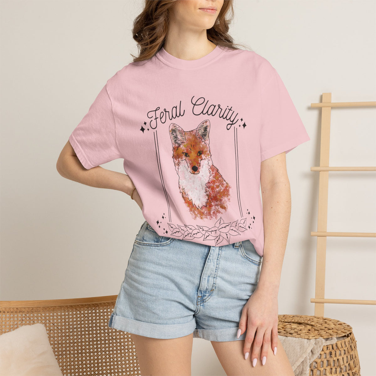 Feral Clarity Fox Graphic T-Shirt