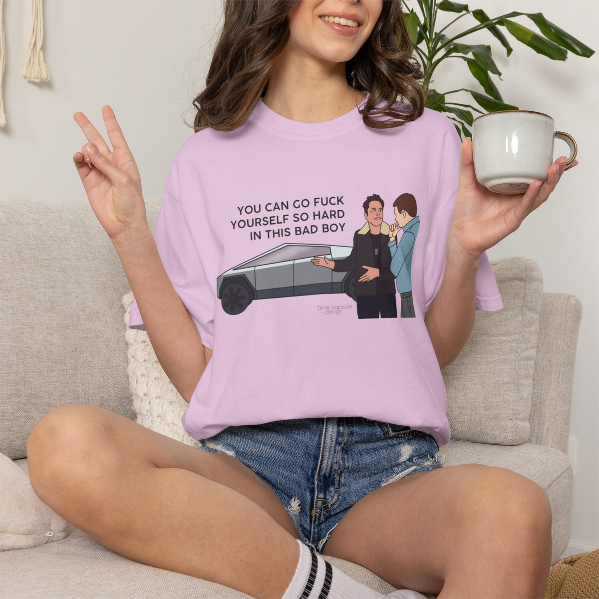 Elon Musk Cybertruck Tesla You Can Go Fuck Yourself So Hard in This Bad Boy T-Shirt