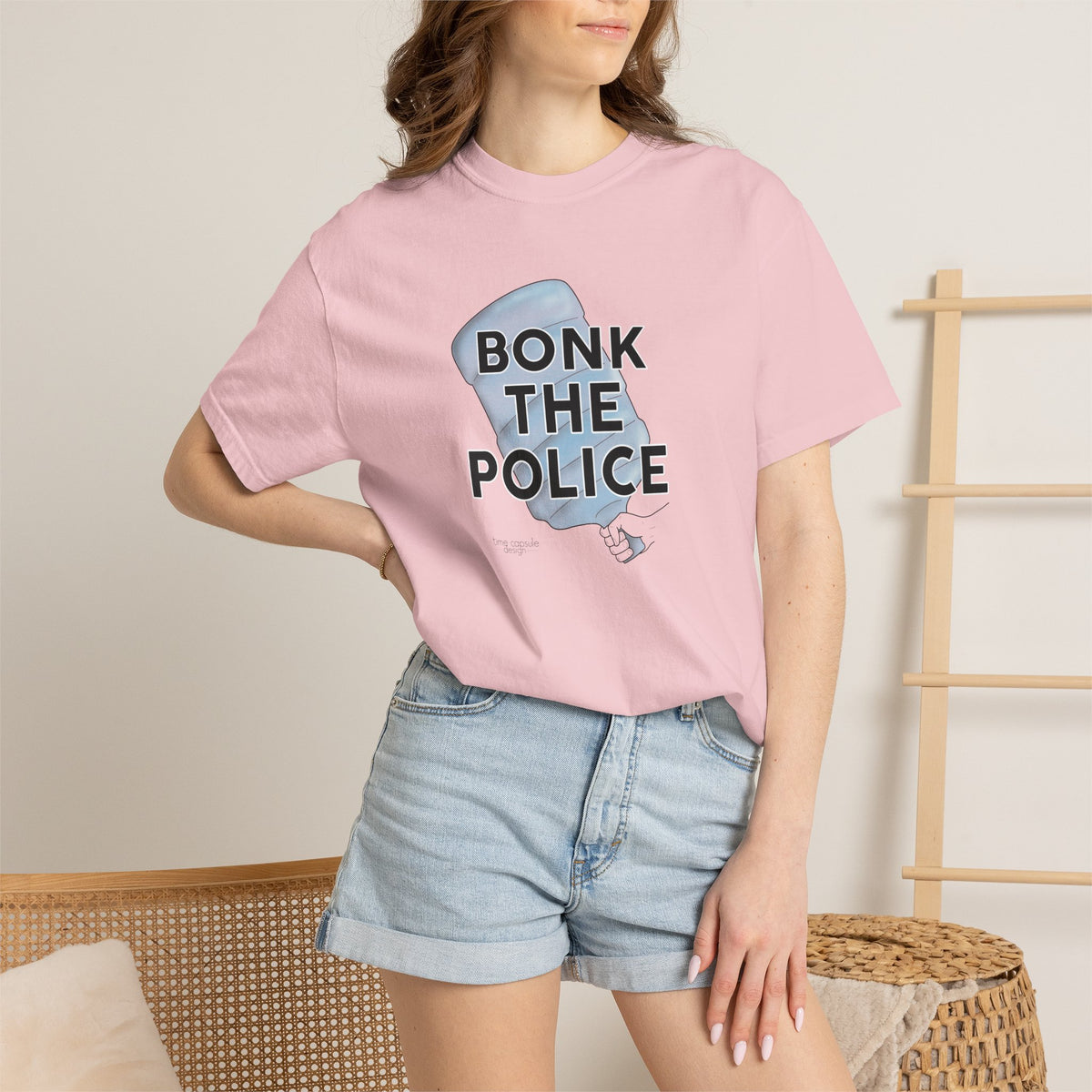 Graphic T-Shirt "Bonk the Police" Funny Meme Tee