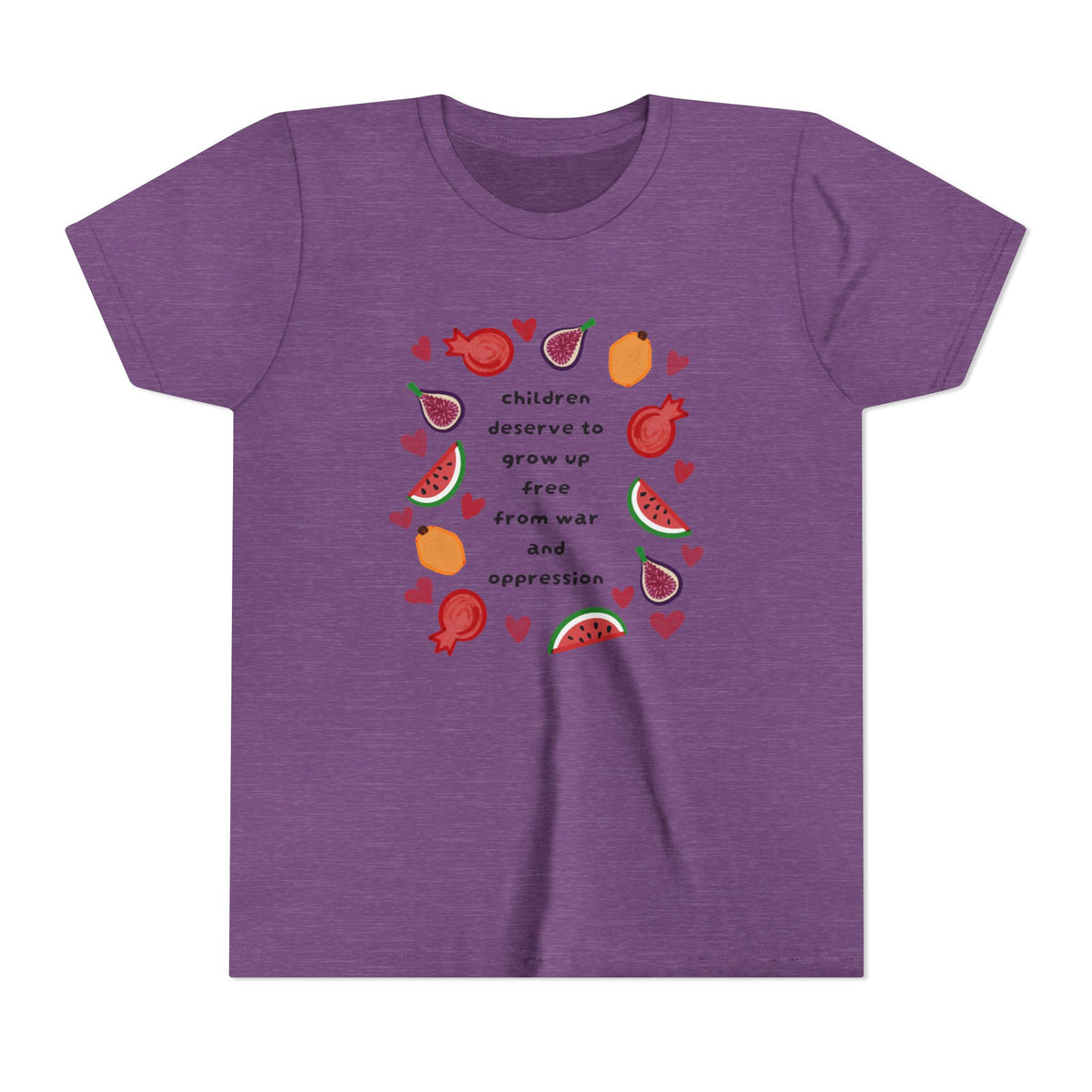 Children Deserve to Grow Up Free From War and Oppression Youth T-Shirt