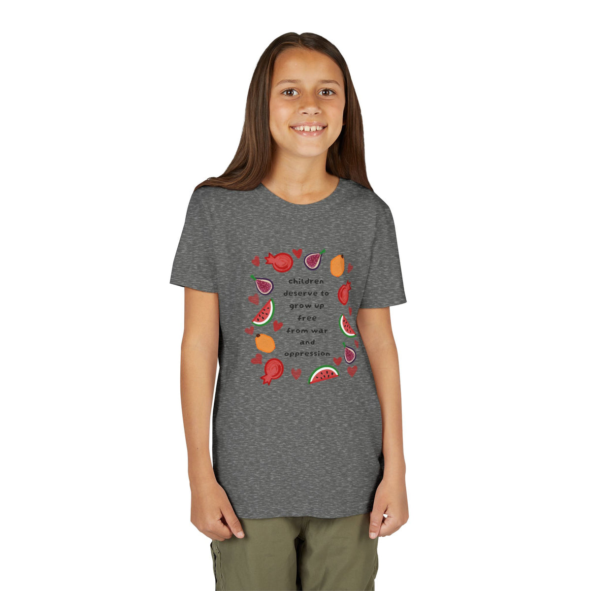Children Deserve to Grow Up Free From War and Oppression Youth T-Shirt