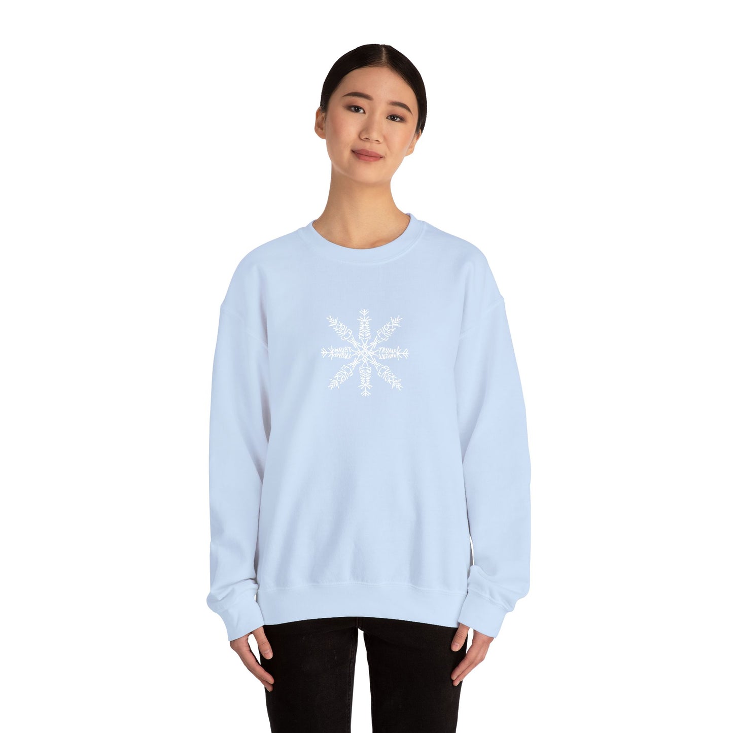Slightly Subtle Snowflake Unisex Heavy Blend™ Crewneck Sweatshirt