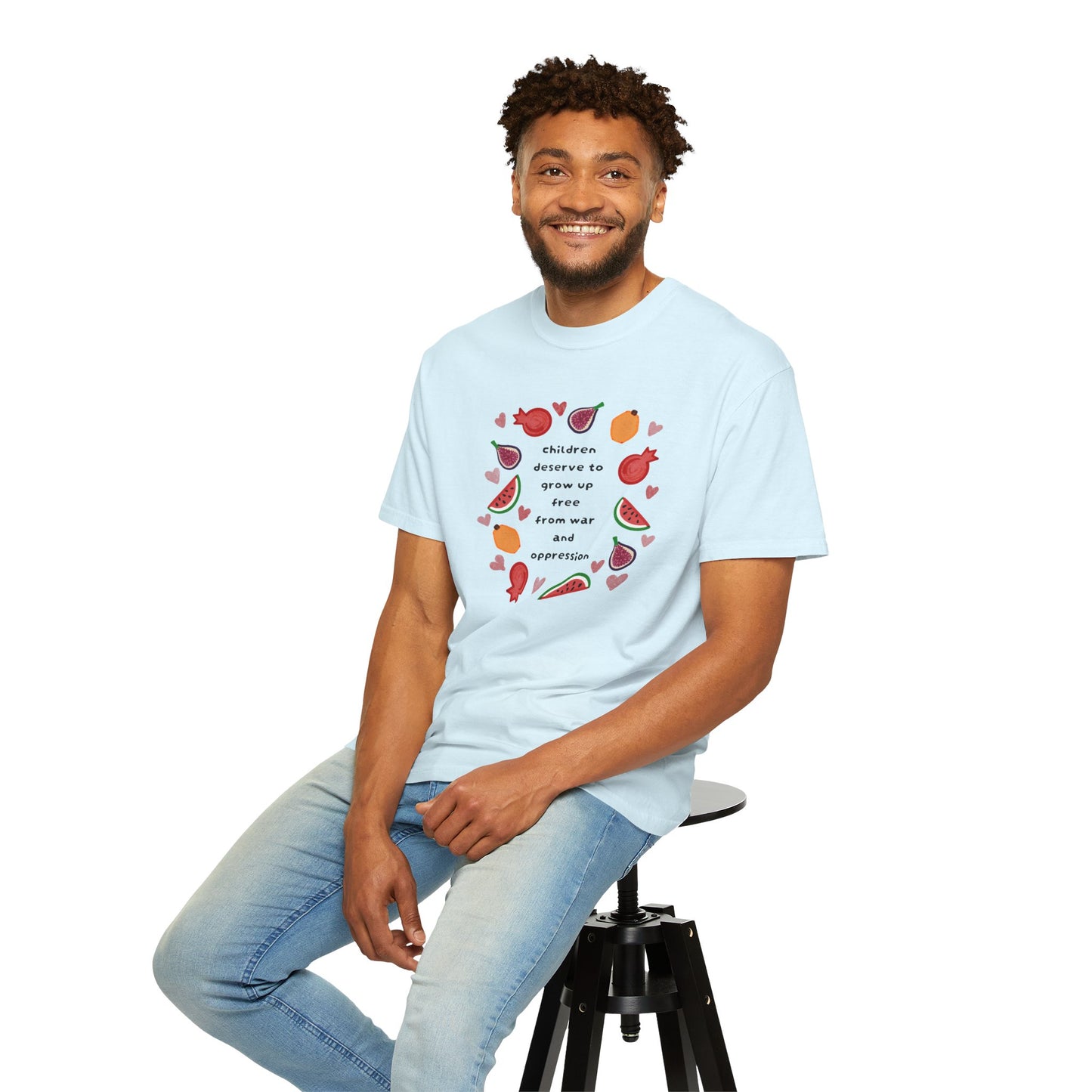 Children Deserve to Grow Up Tee Anti War Peace & Freedom Statement T-Shirt