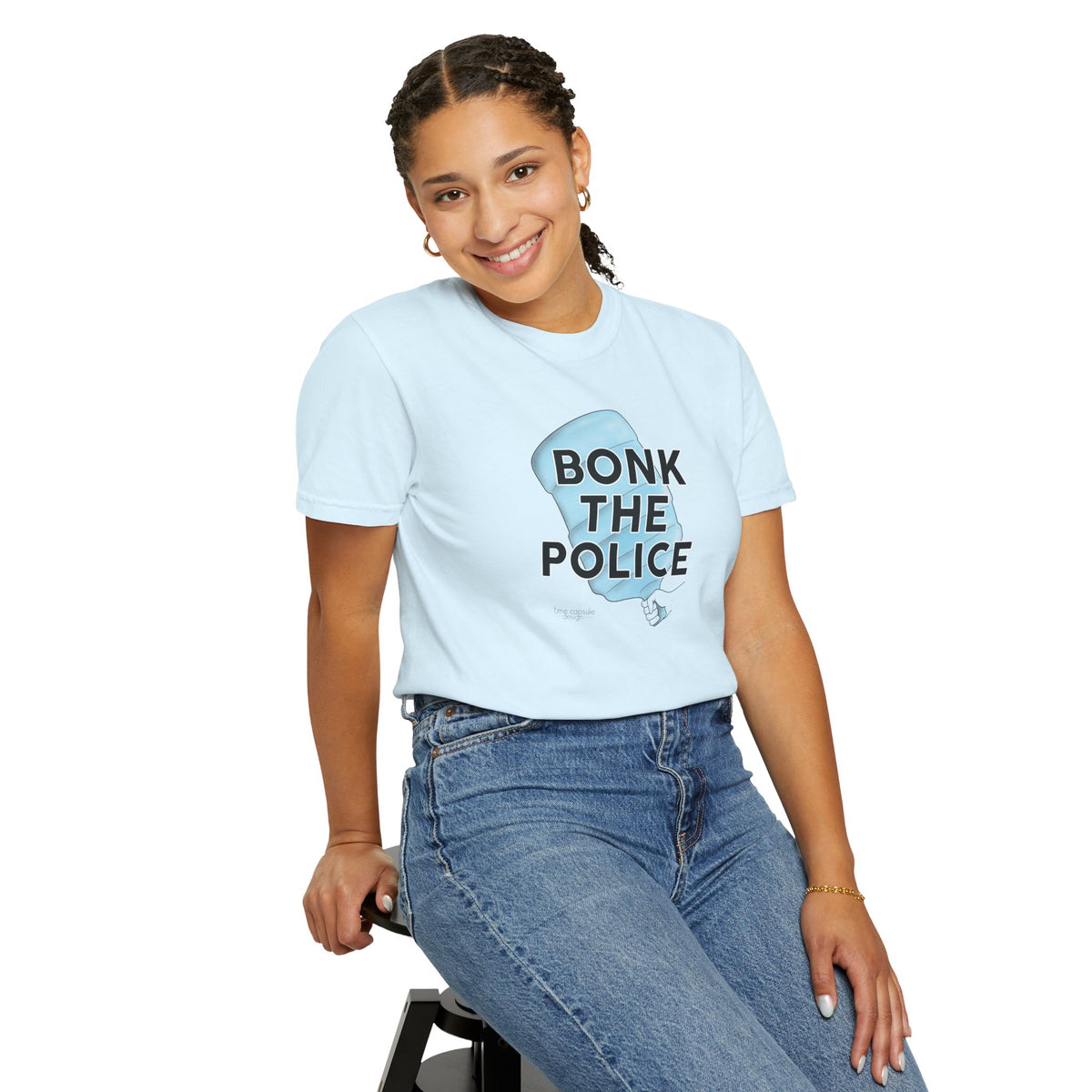 Graphic T-Shirt "Bonk the Police" Funny Meme Tee