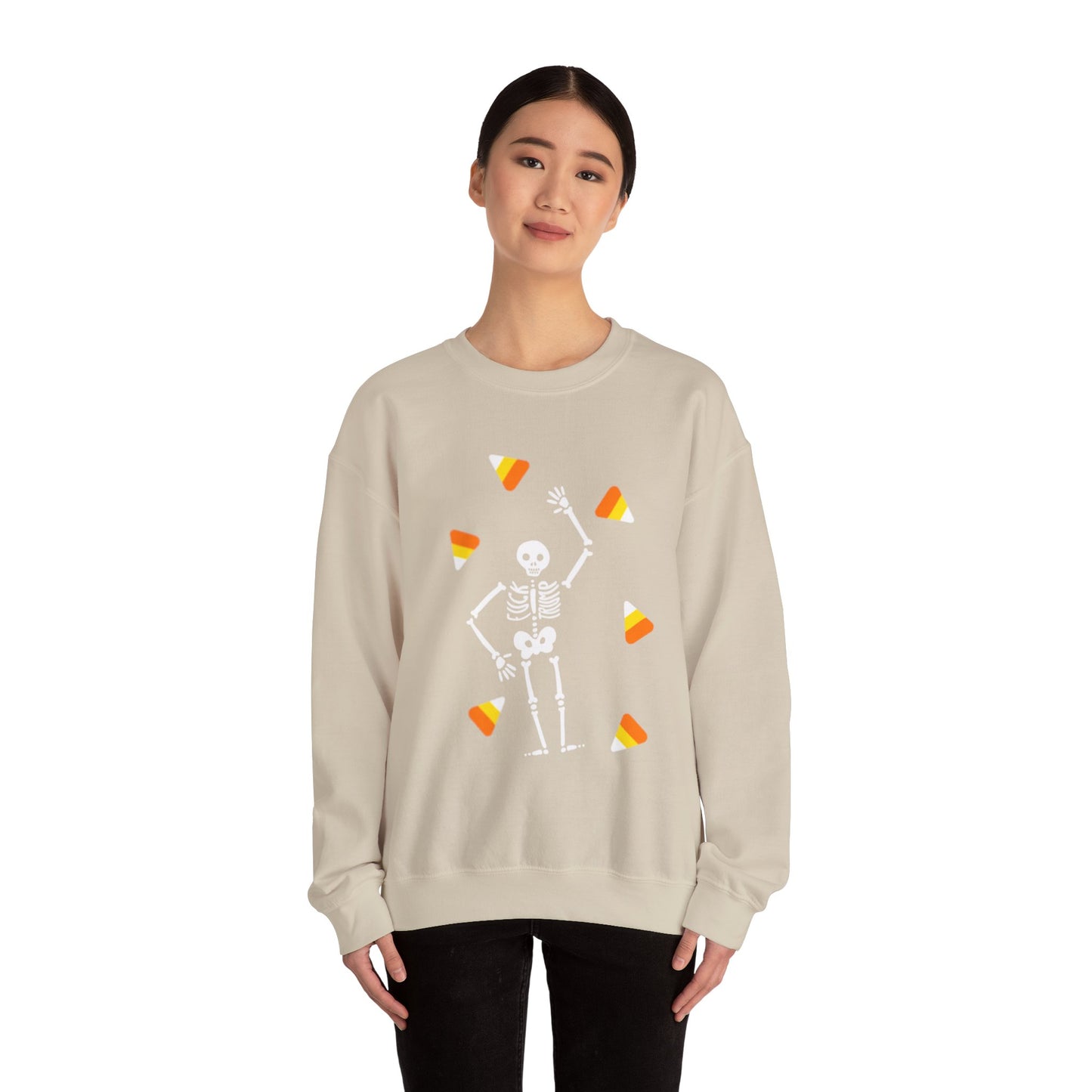 Slightly Subtle Halloween Skeleton Crewneck Sweatshirt, Trump Unisex Fall Apparel, Spooky Cozy Halloween Gift, Casual Sweatshirt Outfit